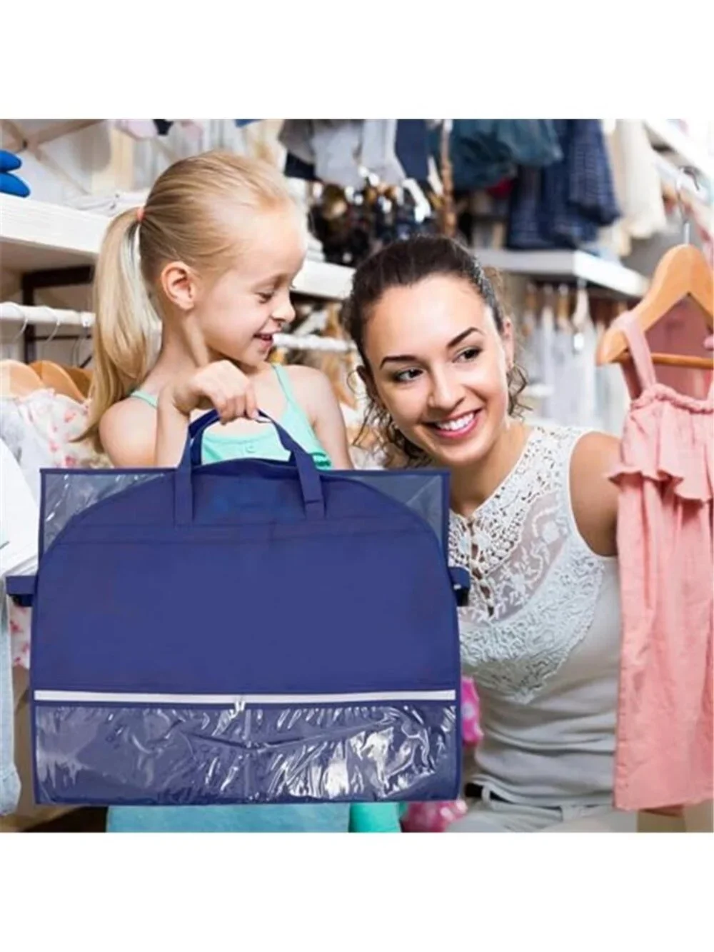 Garment Bag Dance Costume Travel Bag Clear Hanging Dress Storage Kids Girls